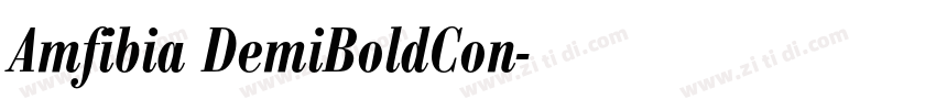 Amfibia DemiBoldCon字体转换